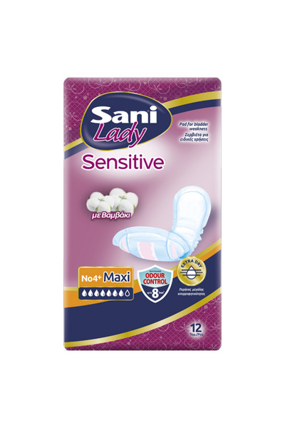 Sani LADY ΣΕΡΒΙΕΤΕΣ ΑΚΡΑΤΕΙΑΣ No4+ (12τεμ.) - (MAXI)