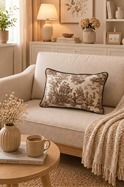 DEKOMOD 1 Pcs Digital Printed Decorative Double Sided French Peasant Pattern ...