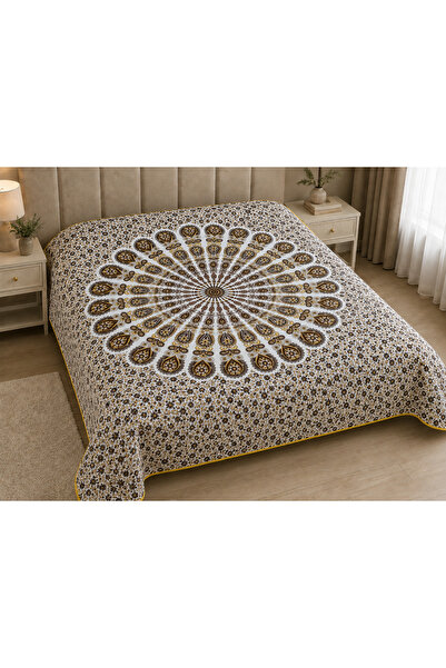 Sarar Double Blanket-Ethnic Pattern Brown (New Season)