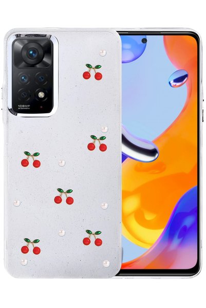 New Face ILKESTOR غطاء مزخرف بفيونكة لهاتف Redmi Note 11 Pro - (183928) نمط 9
