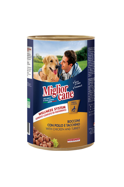 MORANDO MIGLIOR MIGLIOR ΣΚΥΛΟΤΡΟΦΗ ΚΟΝΣΕΡΒΑ 1250gr - (ΚΟΤΟΠΟΥΛΟ-ΓΑΛΟΠΟΥΛΑ)