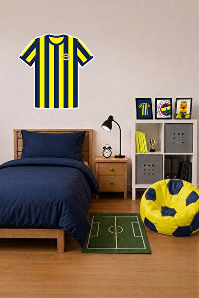 Fenerbahçe Duvar Sticker 5 Yıldız Arma 45 cm - Lisanslı Orijinal