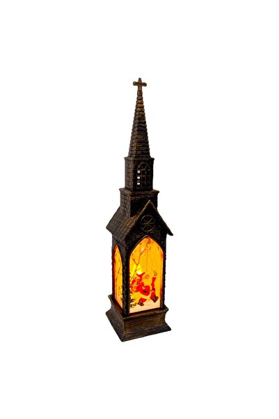 velve Decoratiune Capela luminoasa Church and Night cu lumina LED si Mos Crac...
