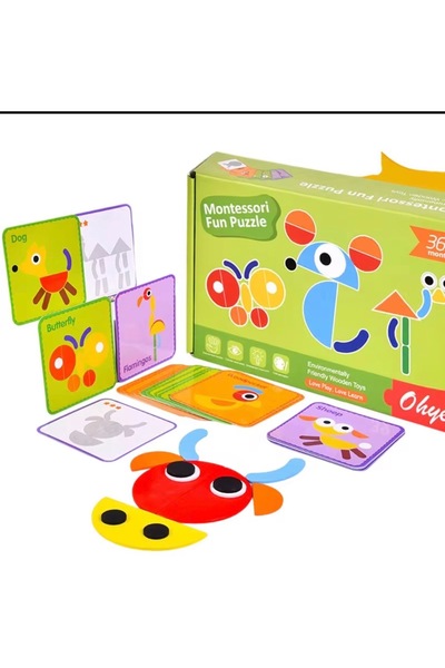 Generic Brand Montessori Fun Puzzle | Wooden Shape Matching Educational Toy |...