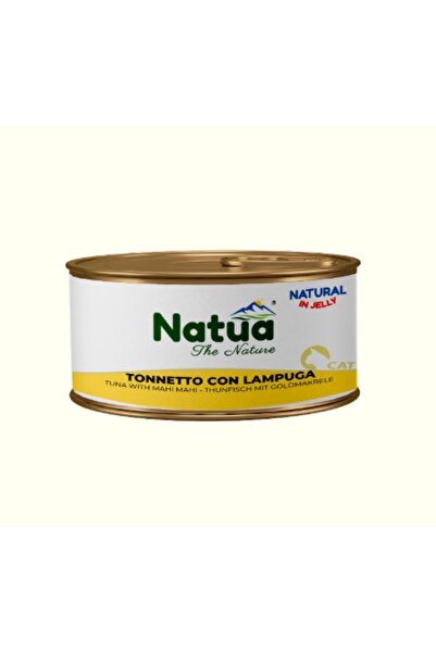 Natua طعام رطب للقطط البالغة بنكهة التونة مع سمك ماهي ماهي 85 غ