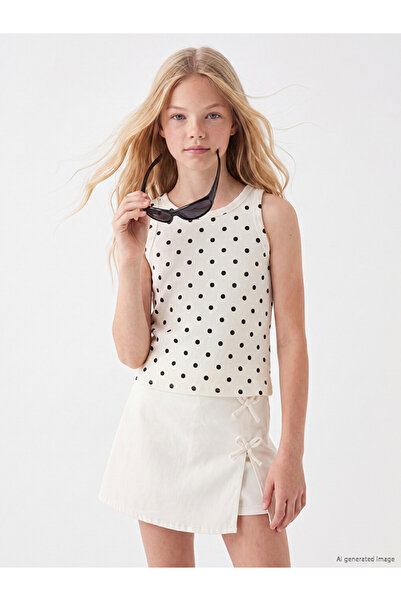 LC Waikiki Polka Dot Girl's Undershirt