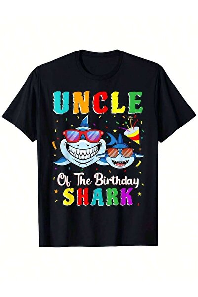 45 BPM تي شيرت Of The Shark Family Matching Birthday Nephew، مصنوع من القطن ب...