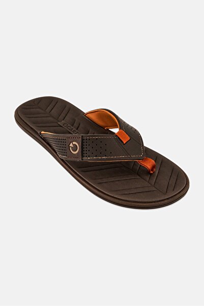 Cartago Men Malta IV Thong Slip On Slippers, Brown