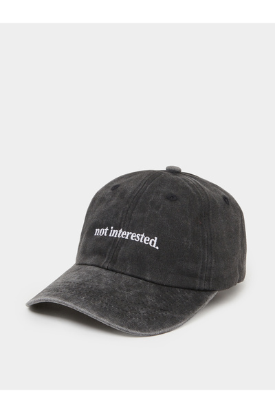 Styli Charcoal Embroidered Baseball Cap