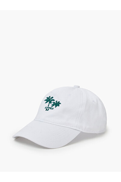 Styli White Palm Tree Embroidery Baseball Cap