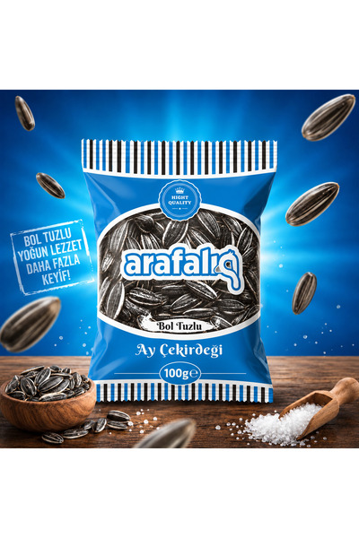 Az Tuzlu Ay Çekirdeği 100 Gr