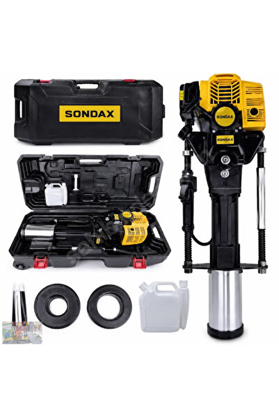 Sondax Profesyonel Yaylı Titreşim Engelleyici Direk Kazık Çit GES Çakma Makinesi