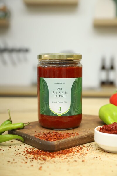 AKTARCINIZ Yöresel Acı Biber Salçası 700gr