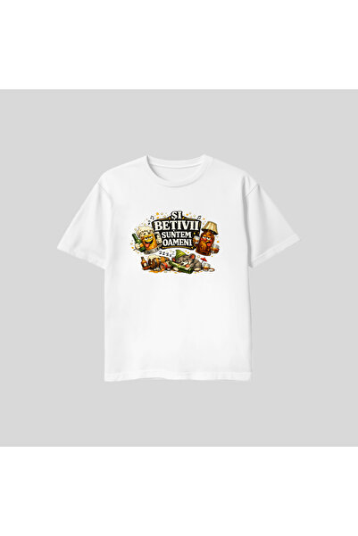 Generic Brand Tricou Bărbați Amuzant Și Bețivii Suntem Oameni, Print Grafic C...