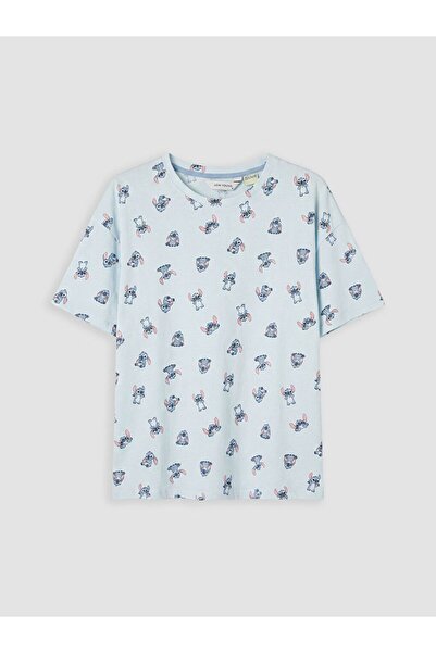 LC Waikiki Stitch Printed Women's Pajama Top