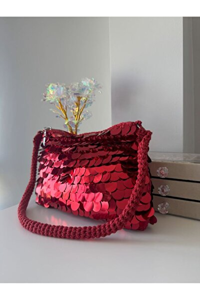 ARTTMACRAME حقيبة نسائية مطرزة يدويًا بالترتر - حقيبة أنيقة للاستخدام اليومي،...