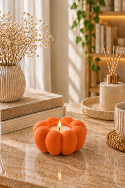 3D BASKI EVRENİ Dağ Teknoloji Bubble Dekoratif Mumluk | 3D Baskı Tealight Mumluk