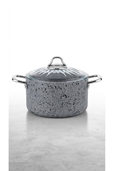 Sara Mutfak Eşyaları Granite Scratch-Resistant Titanium Pot 20 cm
