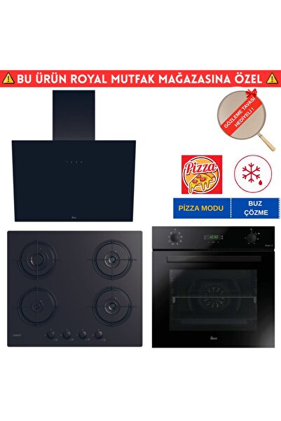 Hoover Palento Siyah Cam Dijital Ankastre Set (HO3158B+ Cand-y CVW6BB + HDG6C...