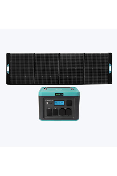 Antfea H1600 Pro Taşınabilir Güç Kaynağı + 300W Taşınabilir Güneş Paneli [ 1....