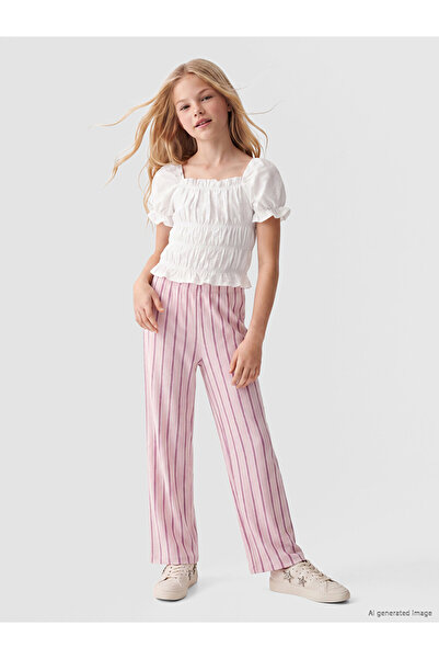 LC Waikiki Elastic Waist Striped Girls' Sweatpants
