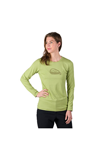 NORTHFINDER TR-6077OR tricou de damă din bambus pentru exterior HENNA, Verde