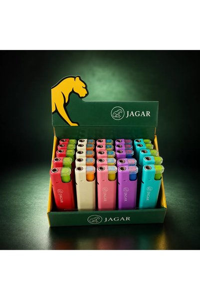 jagar Şeffaf Kapaklı Pastel Renkli Çakmak 25'li Kutu