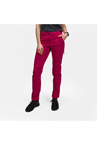 NORTHFINDER Pantaloni de drumeție pentru femei - SKALNATA, Rosu