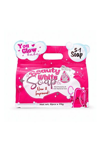 You Glow 6 Bars Babe Beauty White Soap | Daily Cleansing Soap with Niacinamid...