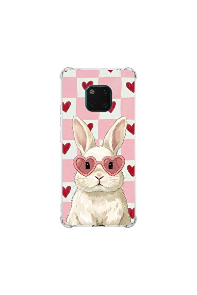 PrintiFy Huawei Mate 20pro ile Uyumlu Pembe Pötikare Serisi Pembe Zıpzıp Tasa...
