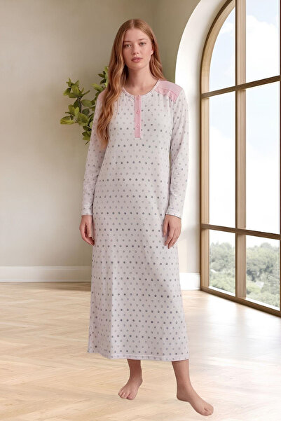Mecit Pijama Mecit 6356 Pink Plus Size Women's Nightgown