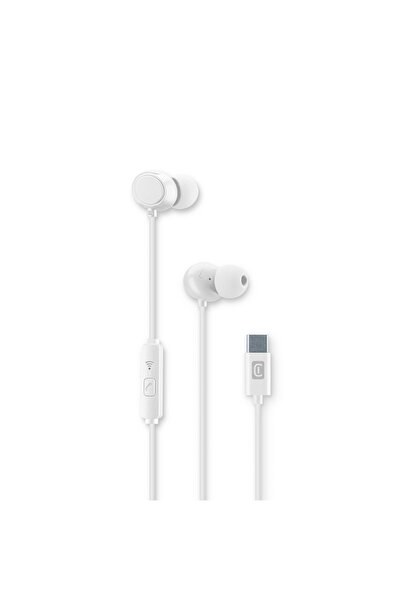 Cellular Line 456657 Handsfree Ακουστικά Cloud in-Ear με βύσμα Type-C Λευκά