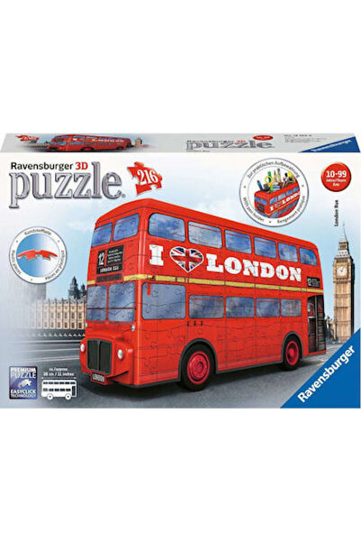 RAVENSBURGER Παζλ Λονδρέζικο Λεωφορείο 3D 216 Κομμάτια 12534