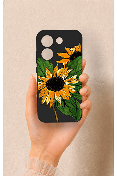 Vip Case Poco X8 Pro Uyumlu Ay Çiçeği Desenli Silikon Kılıf