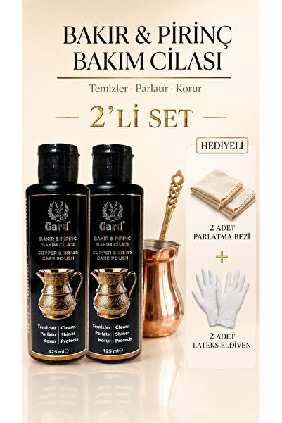 Gard Bakır Pirinç Krom Alüminyum Cilası 2 ADET 125 ml