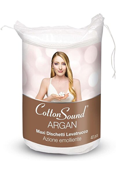 Cotton Sound Double Face Maxi Oval Argan Pads 40 Pieces