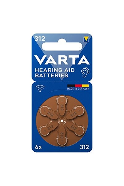 Varta BATERII PENTRU APARATE AUDITIVE 312 BLISTER 6