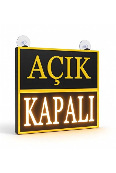 Genel Markalar led ışıklı açık/kapalı tabela