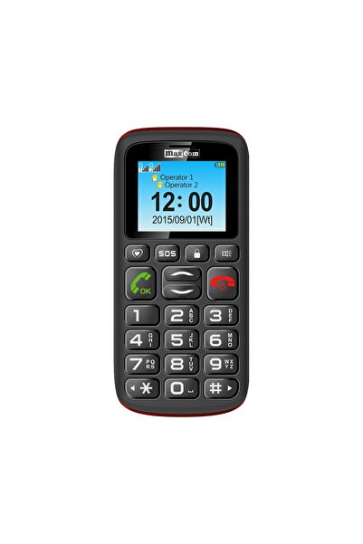 MAXCOM Telefon Senior Mm428 SOS Radio Lanternă Dual SIM Butoane Mari
