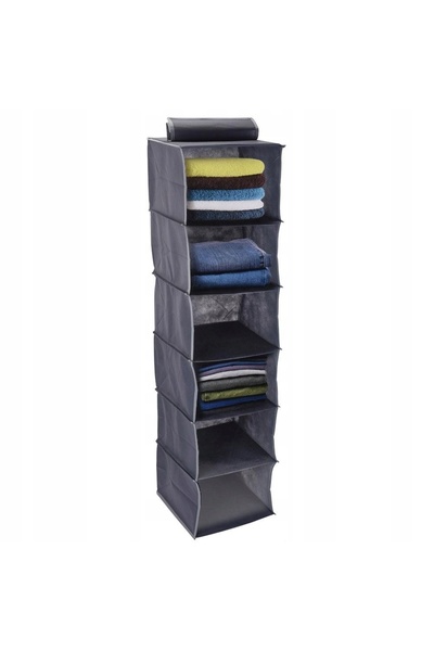 H&S Decoration Organizator suspendat pentru dulap, gri, cu 6 rafturi, 30 x 30...