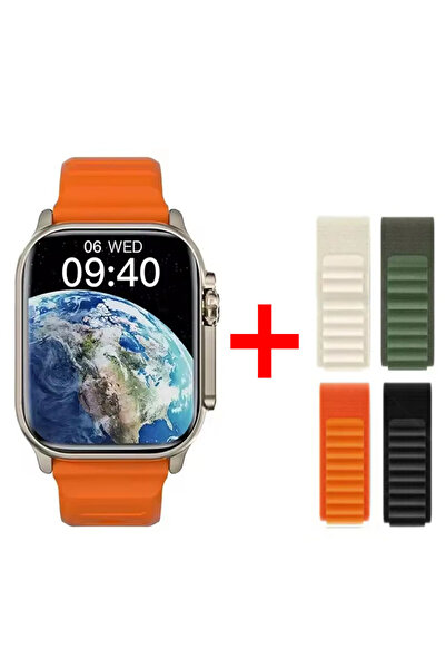 Choice33 Orange and Strap Watch 10 Ultra Smart Watch 49mm 2026 New NFC Men Wo...