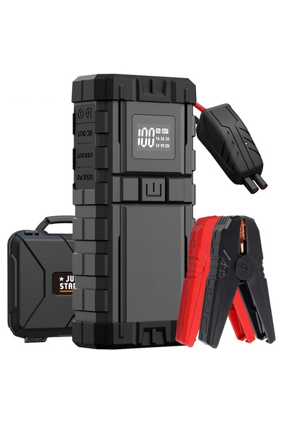 LTCHE Powerbank Demaror de urgență Lanternă 24000mAh 65W + Cleme puternice