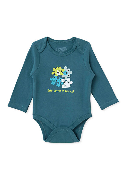 ebebek Hello Baby HelloBaby Erkek Bebek Body Yazı Baskılı Çıtçıtlı Çıtçıtlı Y...