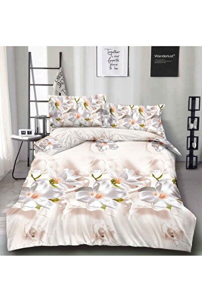 OEM Satin Cotton Duvet Cover Set - 3D range - 4 pieces | 19154