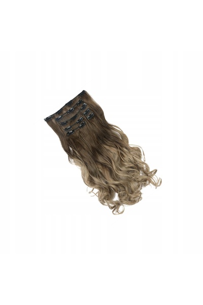 NO BRAND Extensii de păr cu clips, cu aspect natural, 60cm