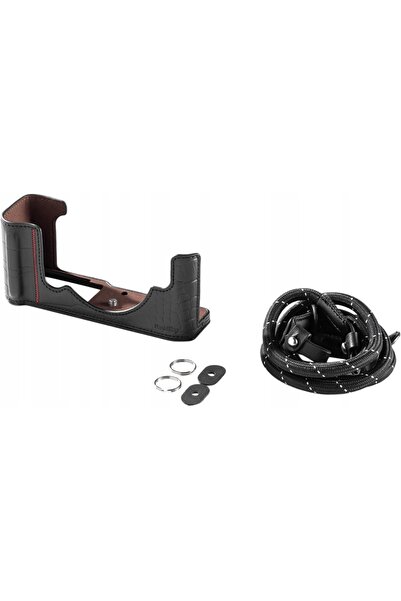 NO BRAND 5095 Kit husă din piele pentru camera Nikon Z F Culoare neagră
