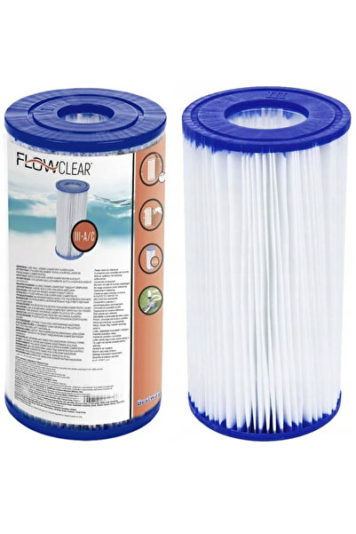 NO BRAND 8x Filtre Cartuș Filtrant Pompă Filtrare Piscină Bestway III 58012