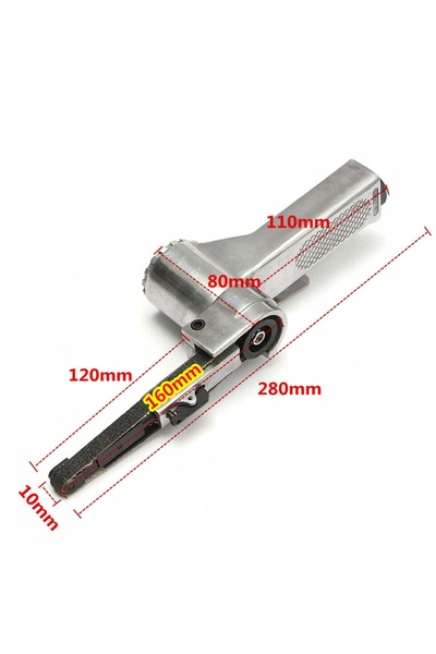 NO BRAND Polizor pneumatic cu bandă 10*330mm + Bandă de șlefuit cu lungime in...
