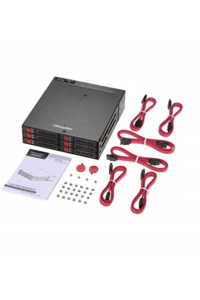 NO BRAND Carcasă externă pentru 6 unități de disc SATA de 2.5 inch, adaptor p...