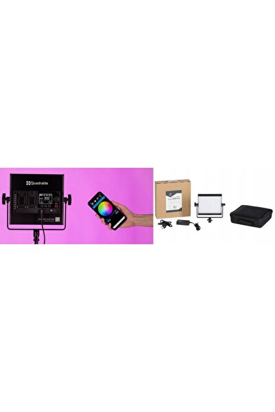 NO BRAND Panou LED Quadralite Thea 300 RGB Pro 2800-8000K 30W, Geantă pentru ...